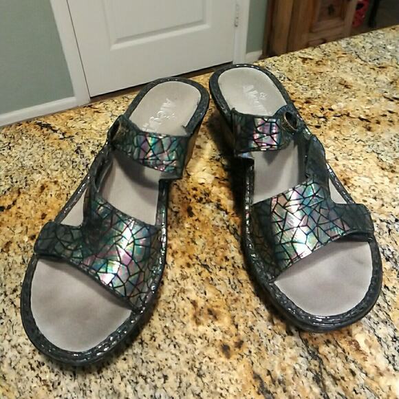Alegria Camile Tectonic Iridescent Comfort Slip Resistant Sandal LOT-372 38 8.5 - Picture 2 of 12